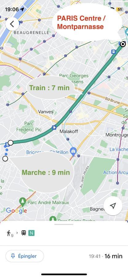 2 Pieces Lumineux Aux Portes De Paris Кламар Екстериор снимка