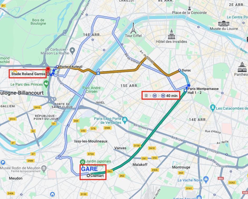 2 Pieces Lumineux Aux Portes De Paris Кламар Екстериор снимка