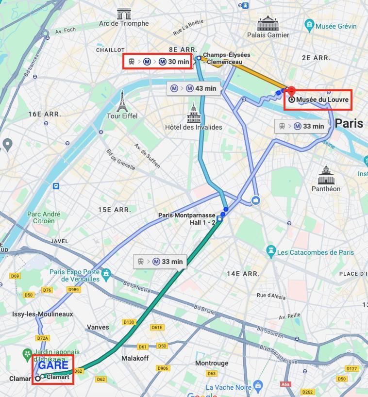 2 Pieces Lumineux Aux Portes De Paris Кламар Екстериор снимка