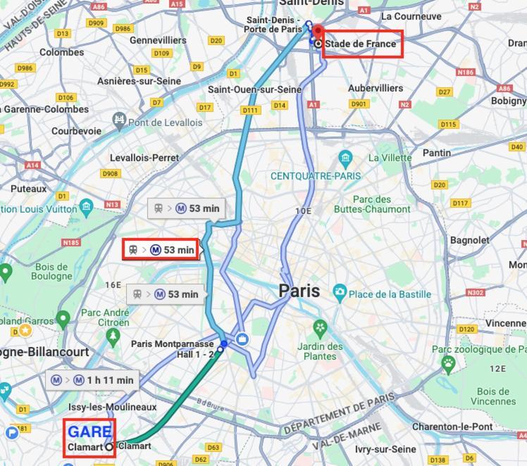 2 Pieces Lumineux Aux Portes De Paris Кламар Екстериор снимка